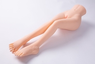 Het zachte van het het Lichaamstorso van TPE Witte 75cm Halve Been van het de Vagina Anale Geslacht Realistische