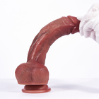 Het ejaculerende Realistische Dildos-Speelgoed van de Speelgoed niet Giftige Lesbische Vrolijke Liefde